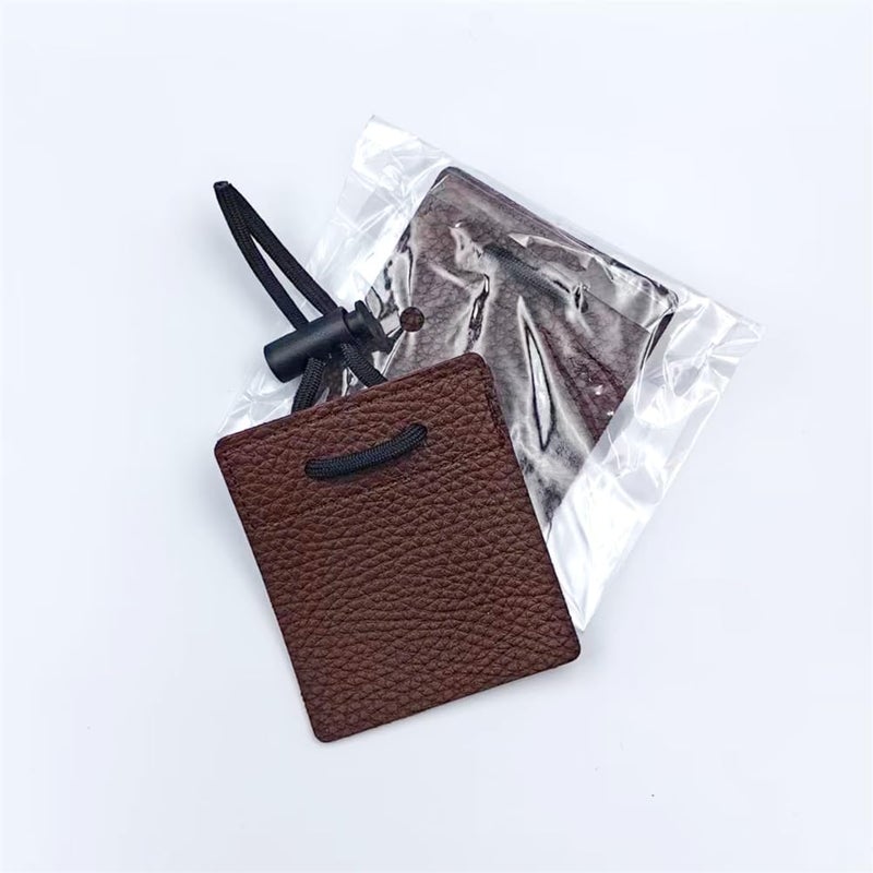 EYAKEG Leather Archery Finger Tabs,Handmade Archery Finger Guard for Shooting Practice Gear, Recurve Bow Fingers Tab (Dark Coffee) - Image 3